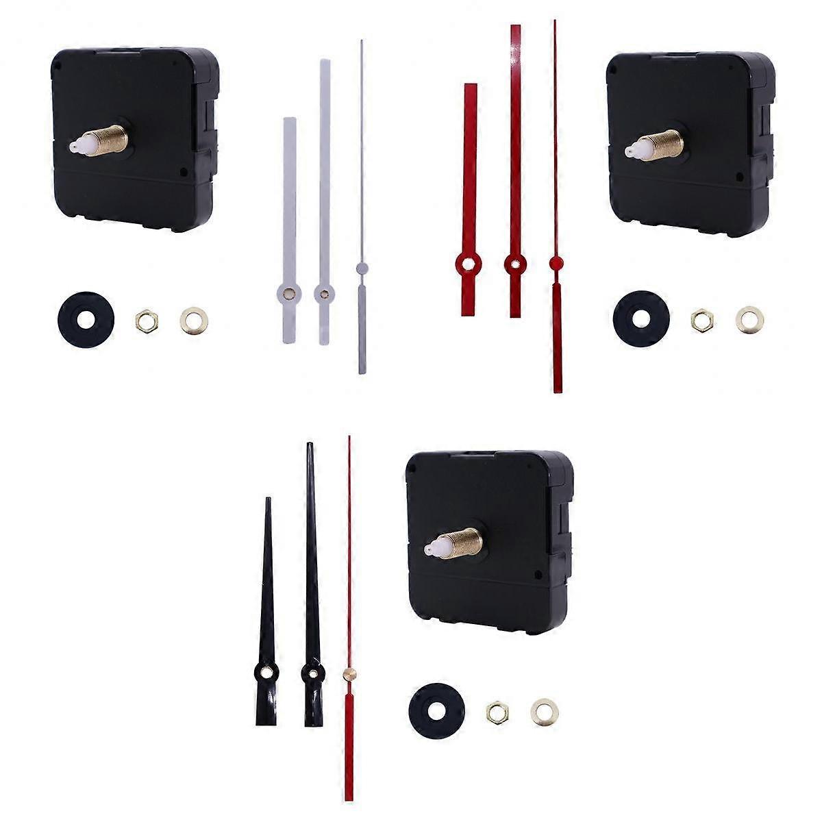 3 Sets Clock Movement With Pointer For DIY And Repair 3 Styles