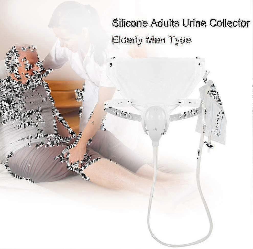 Silicone Urine Collector, 3 Type With 2 Urine Catheter Bags For Man Elderly-Good