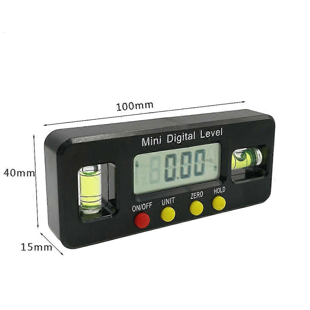 Digital Angle Finder 360 Degrees Mini Digital Protractor Angle Finder Inclinometer Magnetic Bottom Angle Tool Durable- 100mm