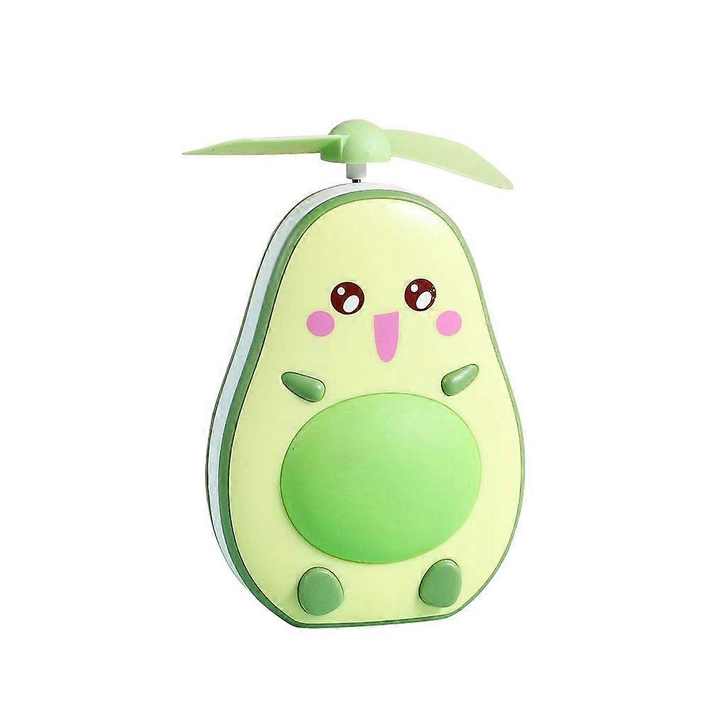 Avocado Pocket Fan Compact Travel Makeup Compact Mirror with Light Portable Handheld Small Lighted Compact Mirror  Light Green