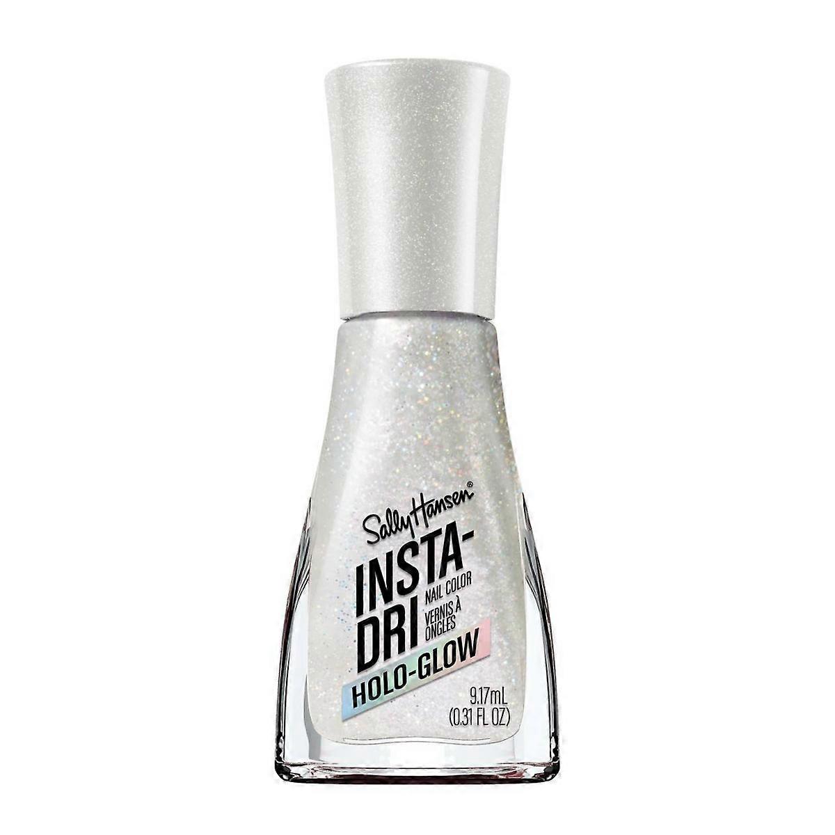 Sally Hansen Insta， Dri 指甲油 - 全息 - 发光系列 - 101 Shine Bright - 0.31 Fl Oz