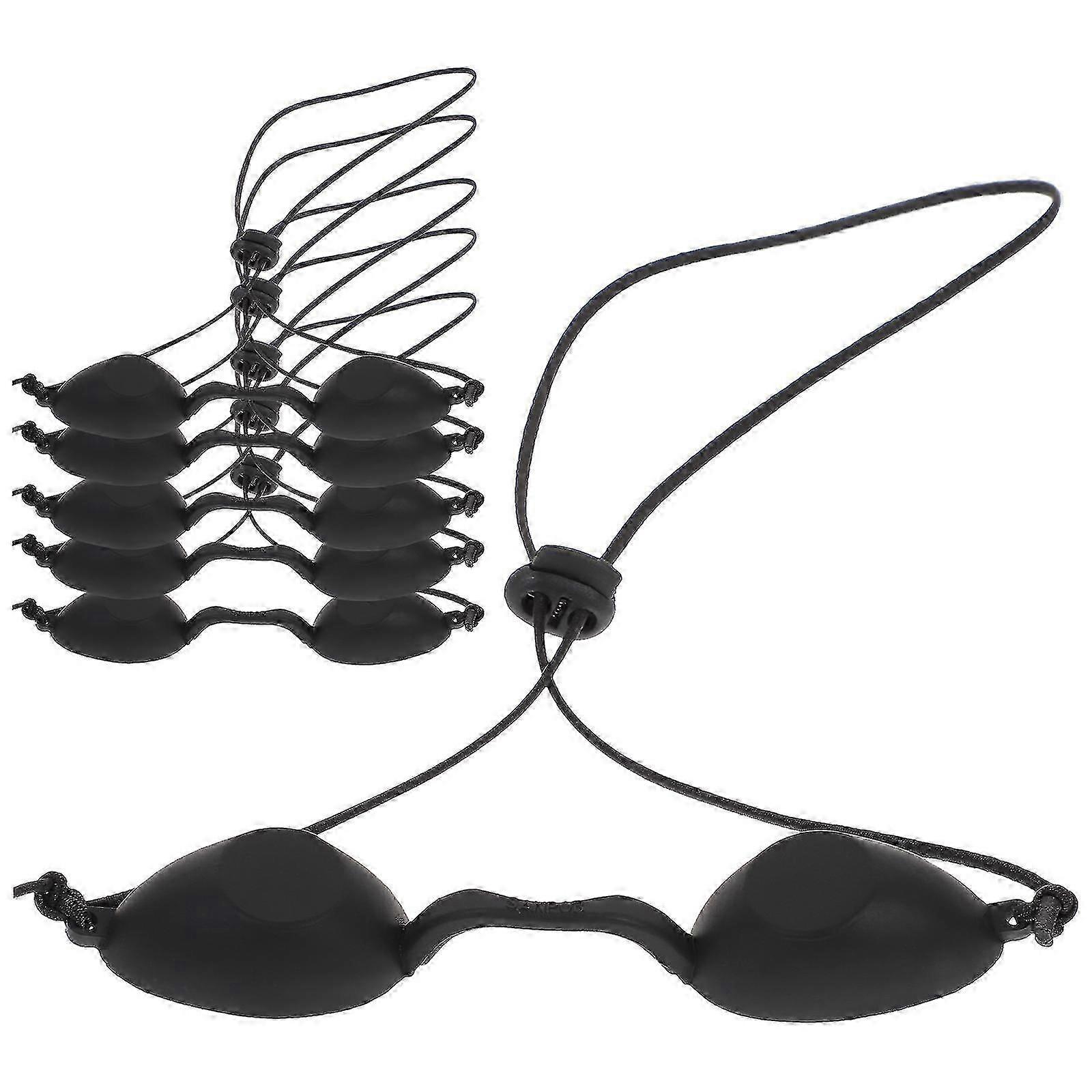 6 stk vernebriller øyelapp lys øyebeskyttelse øyelapp for pasienter i IPL, UV, infrarød LED-lysterapi