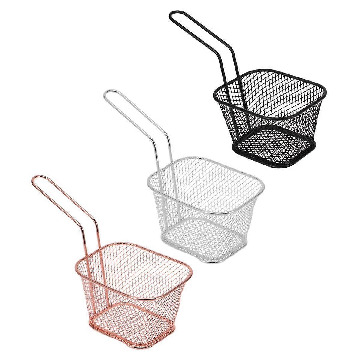 mesh skimmer for kitchen, cooking utensils, basket skimmer (3pcs)
