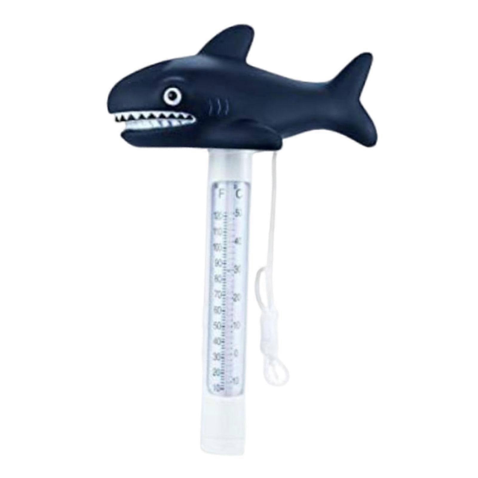 Floating Pool Thermometer, Shark Design, Accurate Aquarium Thermometer for Pools and Fish Tanks, Model 8947