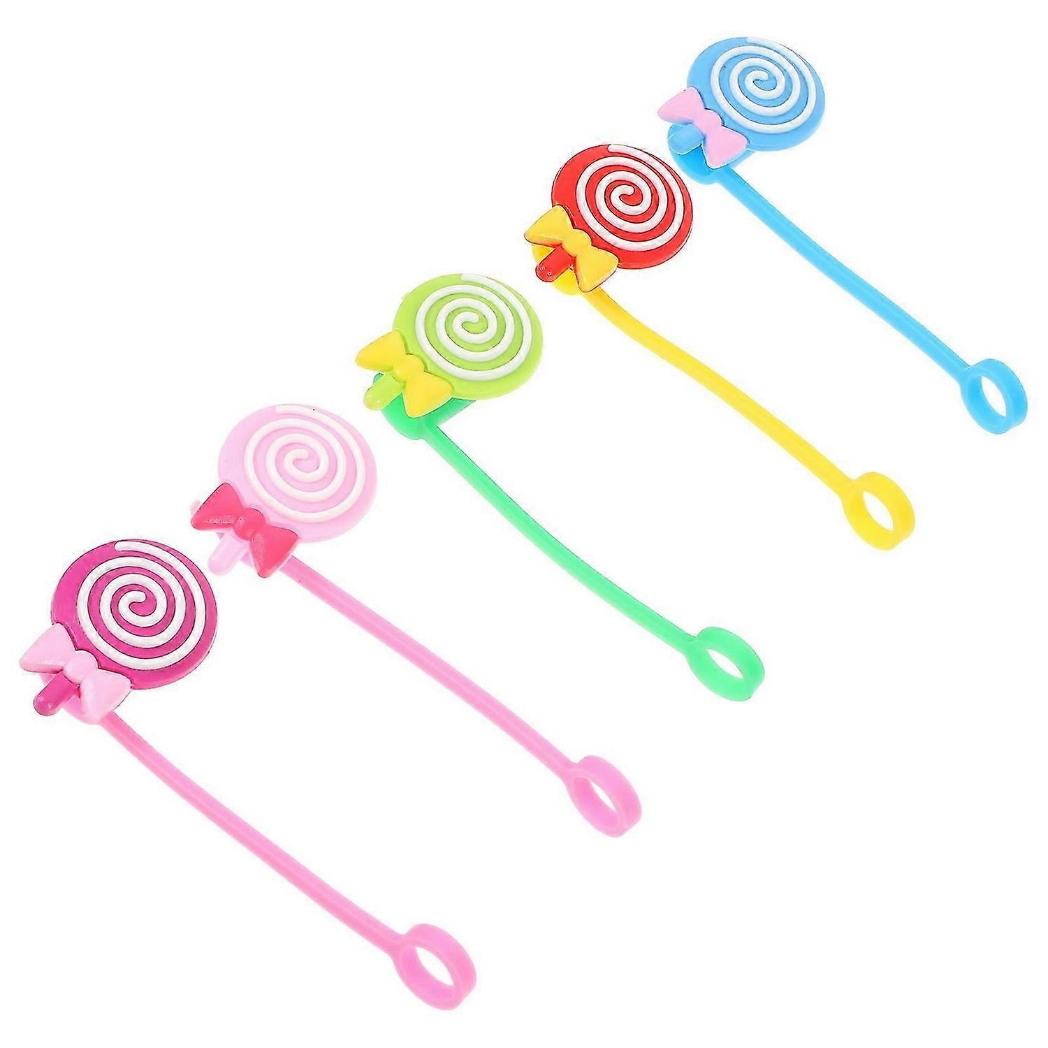 5pcs Straw Tips Covers Drinking Straw Tips Lids Straw Protectors Straw Charm Straw Toppers