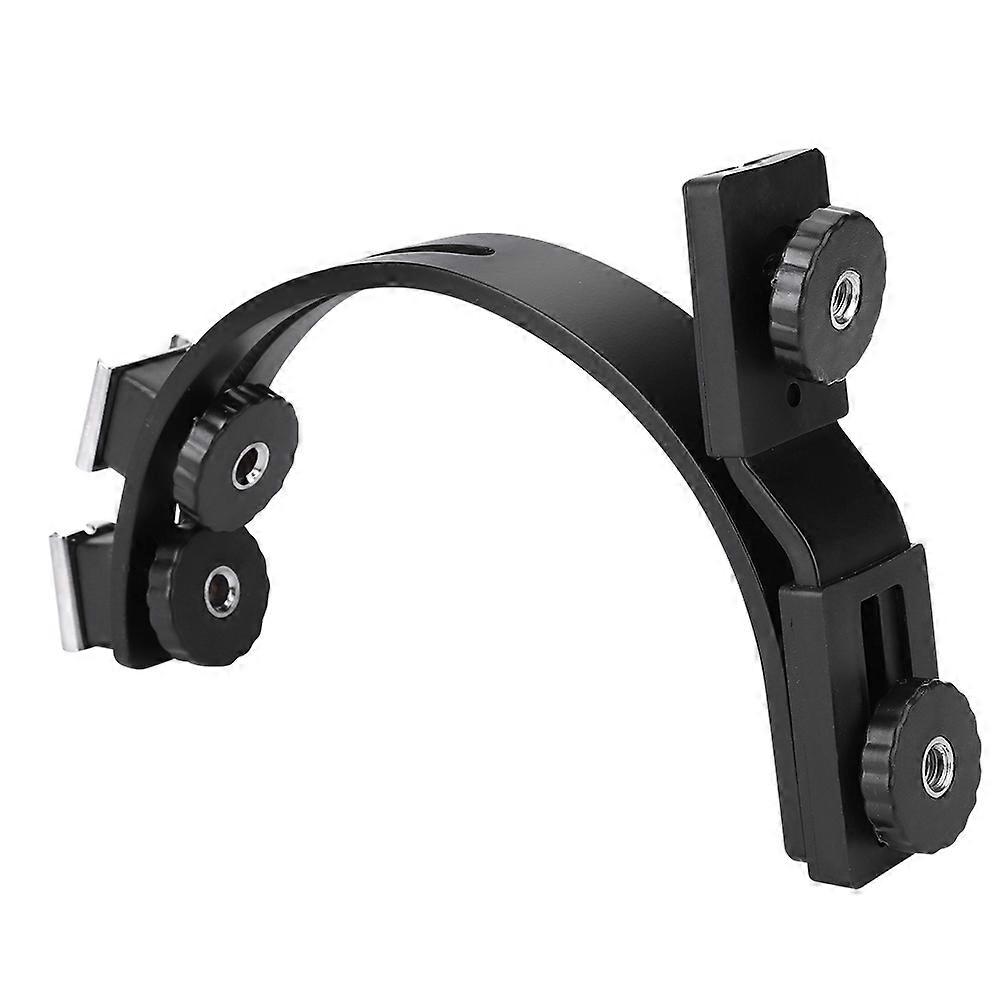 Dual Hot Shoe C-Shape Flash Bracket: Versatile, Durable Mount for DSLR & Accessories