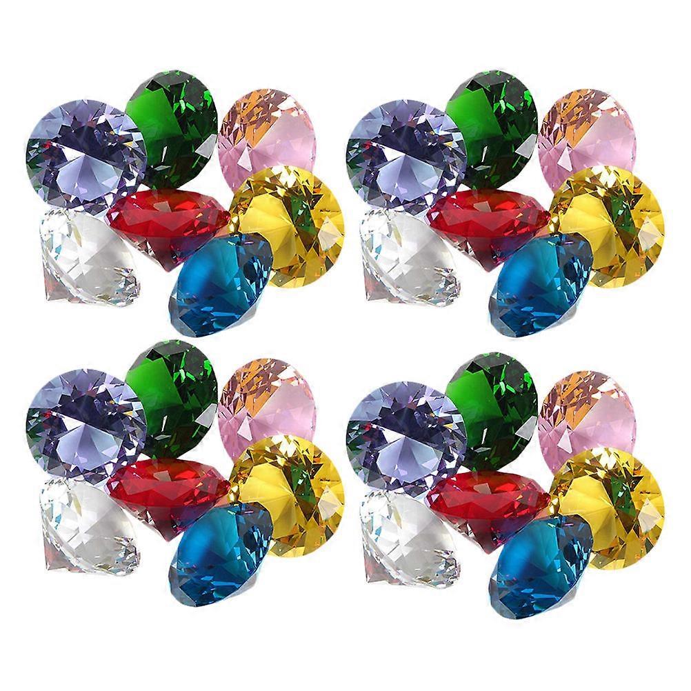 Shiny Acrylic Crystal Gems for Decoration with Assorted Colors 200pcs
