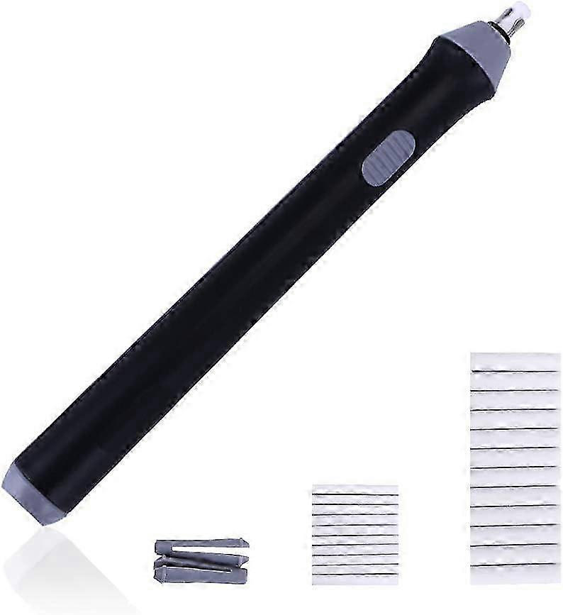 Electric Eraser Kit with Refills - Battery Operated for Drawing & Sketching - Black (2024)