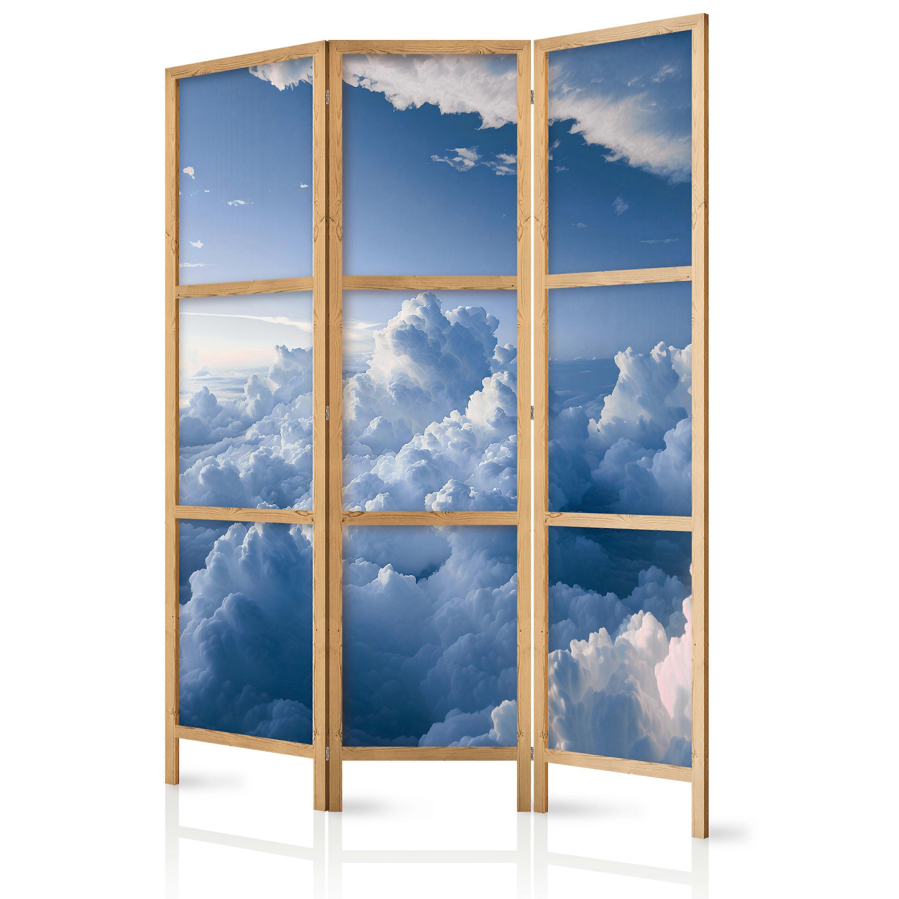 Japanese screen - Airscapes: Rays illuminate fluffy cloud formations