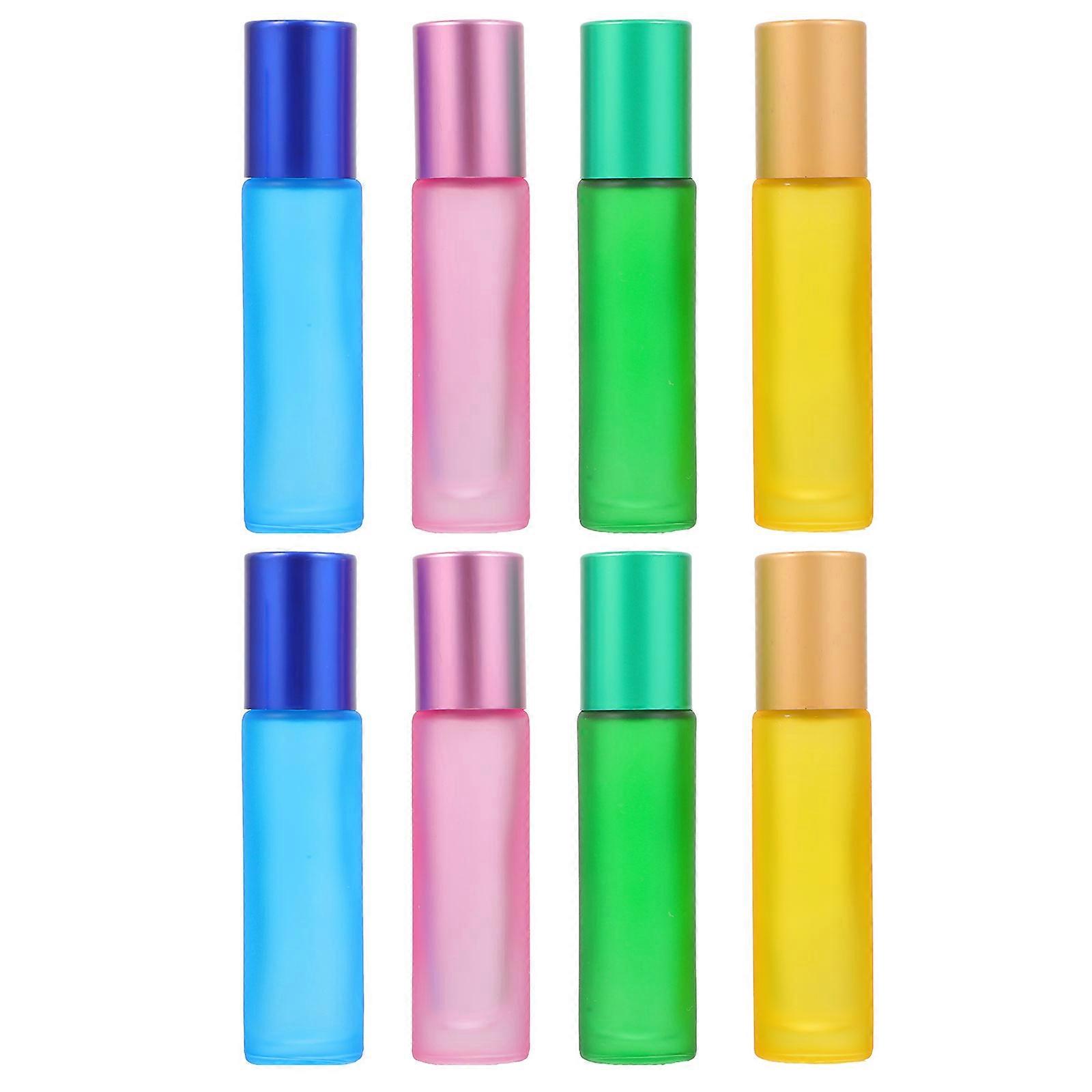1 Set Refillable Essential Oil Roller Bottles Leak Proof Design Travel Friendly Perfume Sub Packaging Aromatherapy Cosmetic Use