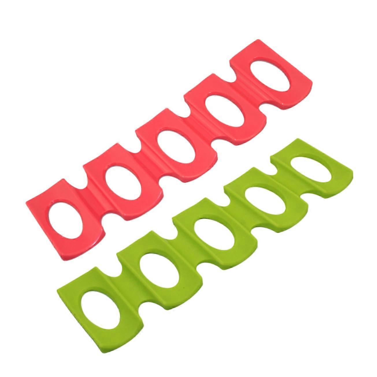 Silicone Can Mat Pack of 2 Red 30X9.5CM Soda Can Organizer for Water Bottles and Beer Rack Storage Shelf