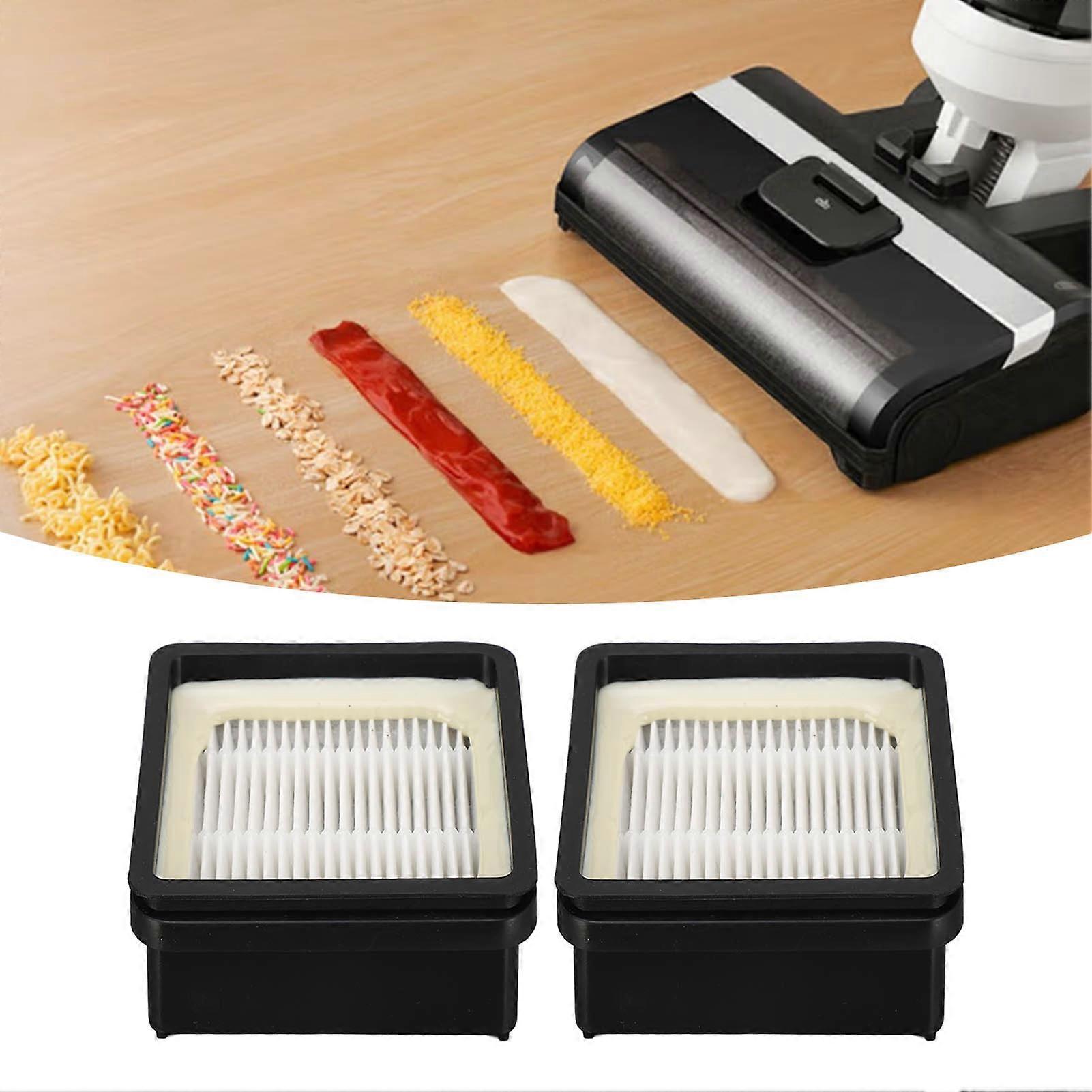 2PCS Vacuum Cleaner Filter ABS Reusable Washable High Efficiency Particulate Air Filter Replacement Part for Midea X8 X9 X9 Pro Floor Cleaner 