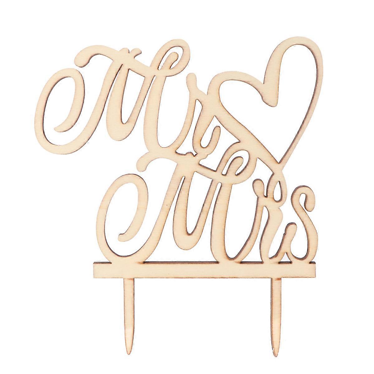 Topper Cake Decoration Wedding Anniversary Cake Elegant Style 1Set