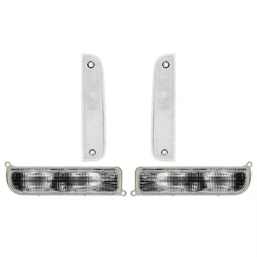 Signal Light For Jeep XJ 1997-2001 Combo Smoke Bumper Turn Signal Corner Side Marker Lamps Left Right Side Corner Bumper Lights
