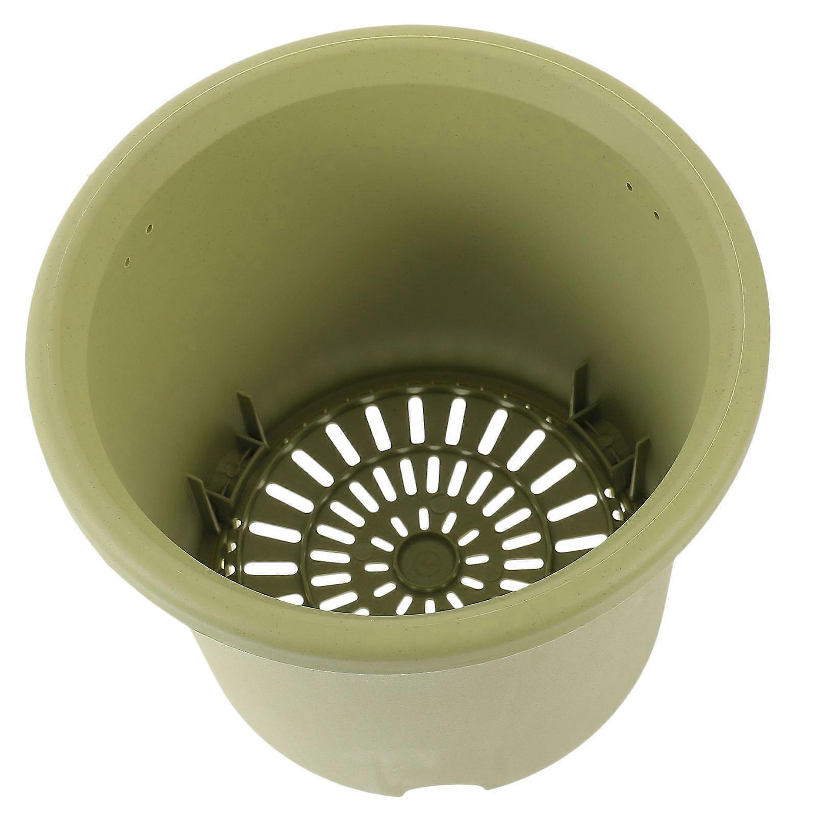 Large Round Plastic Flowerpot Plant Nursery Pot with Drainage Net