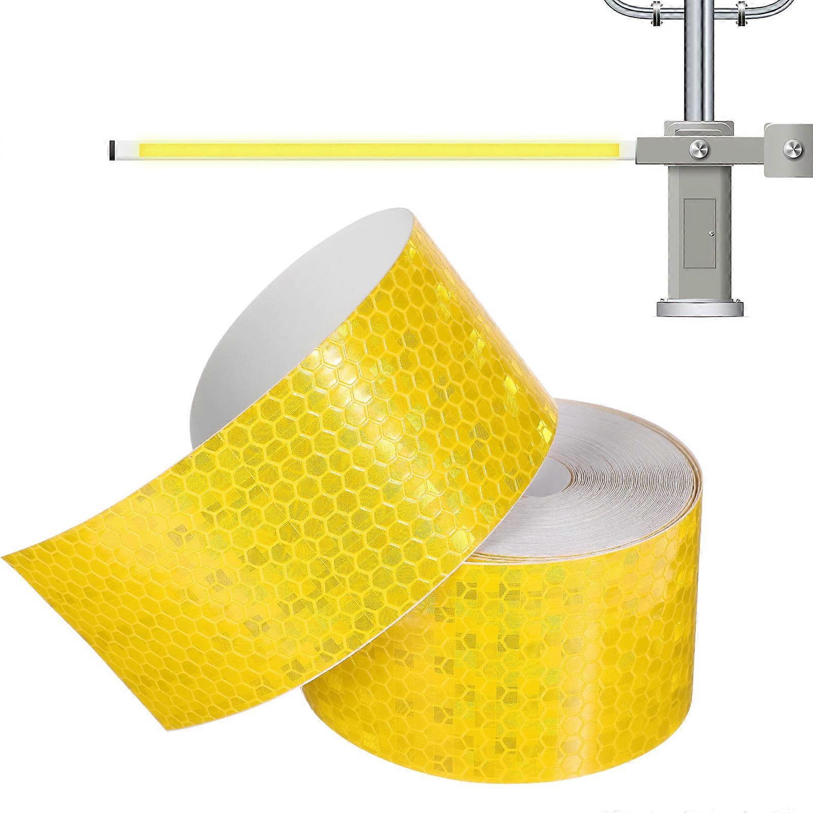 High Visibility Reflective Safety Tape – Self Adhesive Warning Marking for Bikes, Cars, Roads, Parking Lots, and Construction Sites