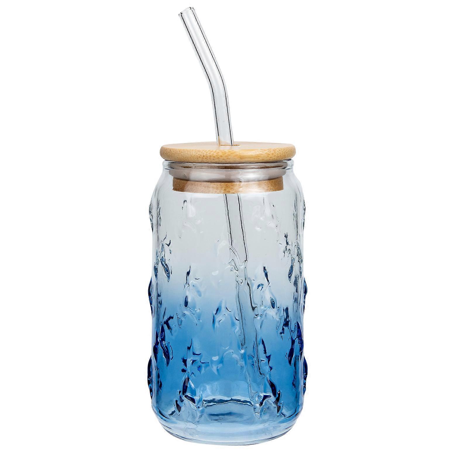 Insulated Tumbler With Straw Can Shaped Drink Storage For Work And School 1Pcs