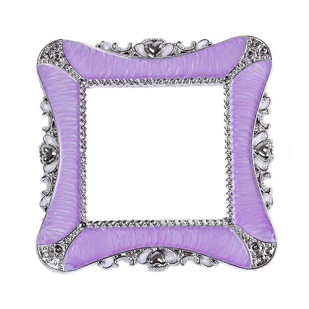 Creative Socket Sticker Resin Plastic Square Room Transformation Switch Decoration Purple 1Pcs