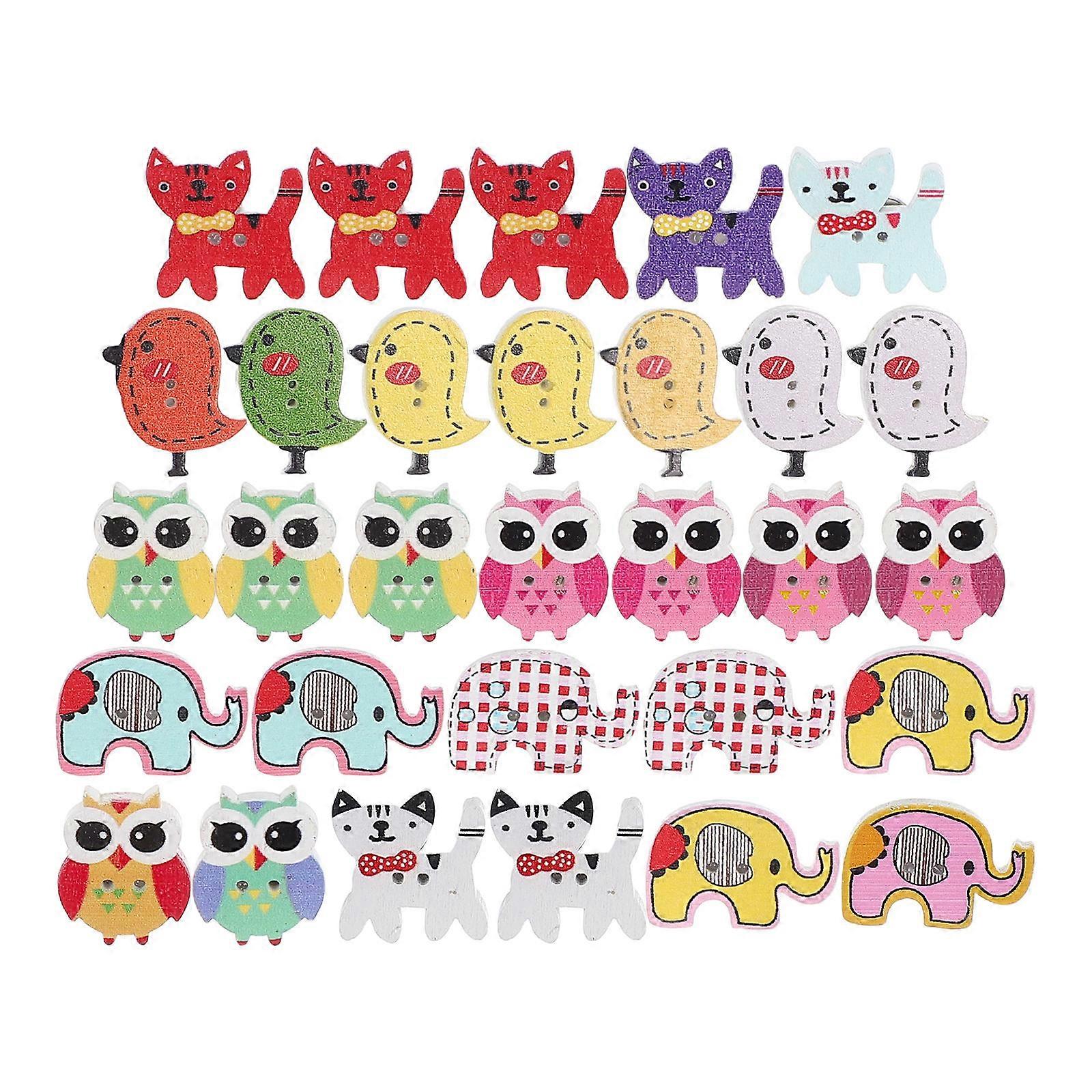 Novelty Push Pins Pinning Photos And Memos For Bulletin Board Use Wood Material 30Pack
