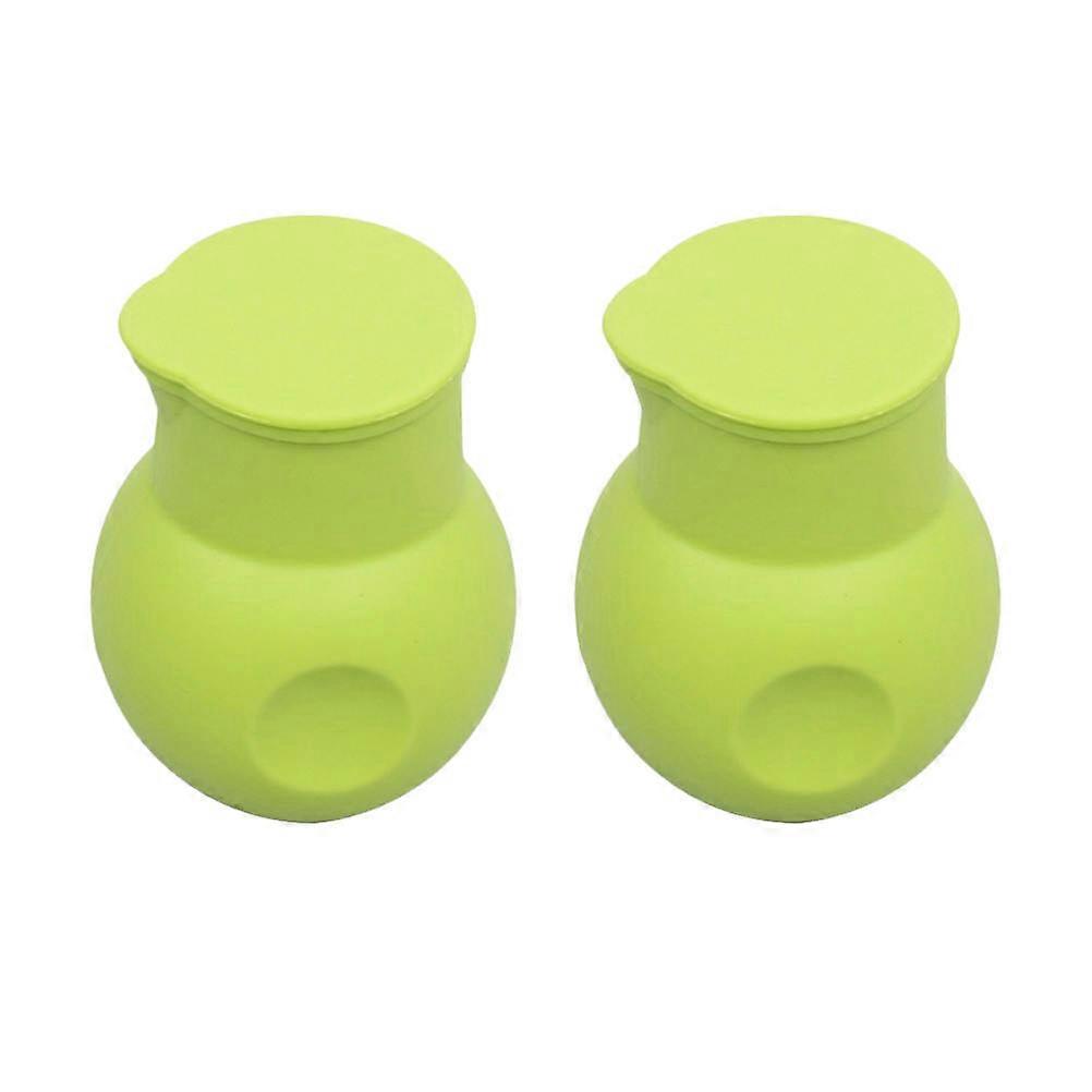 Green Silicone Chocolate Melting Pot with Pouring Spout – Microwave Safe Flexible Pot for Melting Butter, Heating Milk, Sauces & Baking – Non Stick