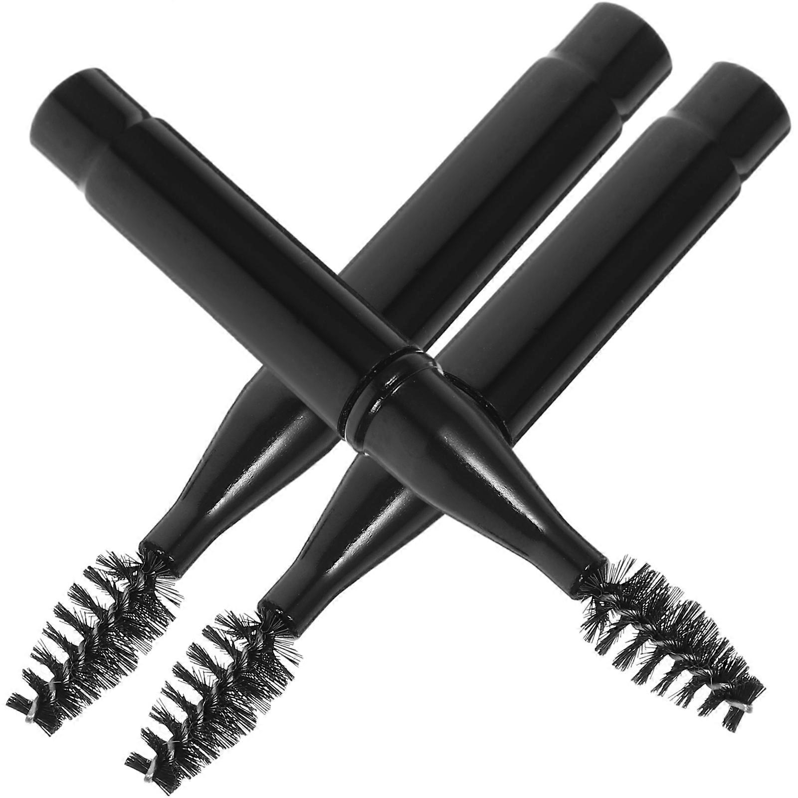 3pcs Eyebrow & Eyelash Brush, Portable Wand with Cover, Durable Makeup Tool for Grooming Brows and Separating Lashes, Stylish Design, Easy to Clean