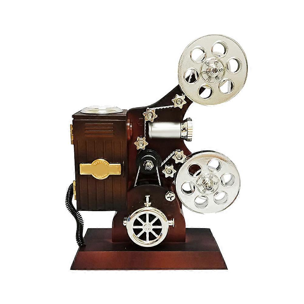 Vintage Movie Decor Musical Boxes Retro Style Plastic Material Movie Projector Shape Home Decor 15.5x6x21cm 1Pcs