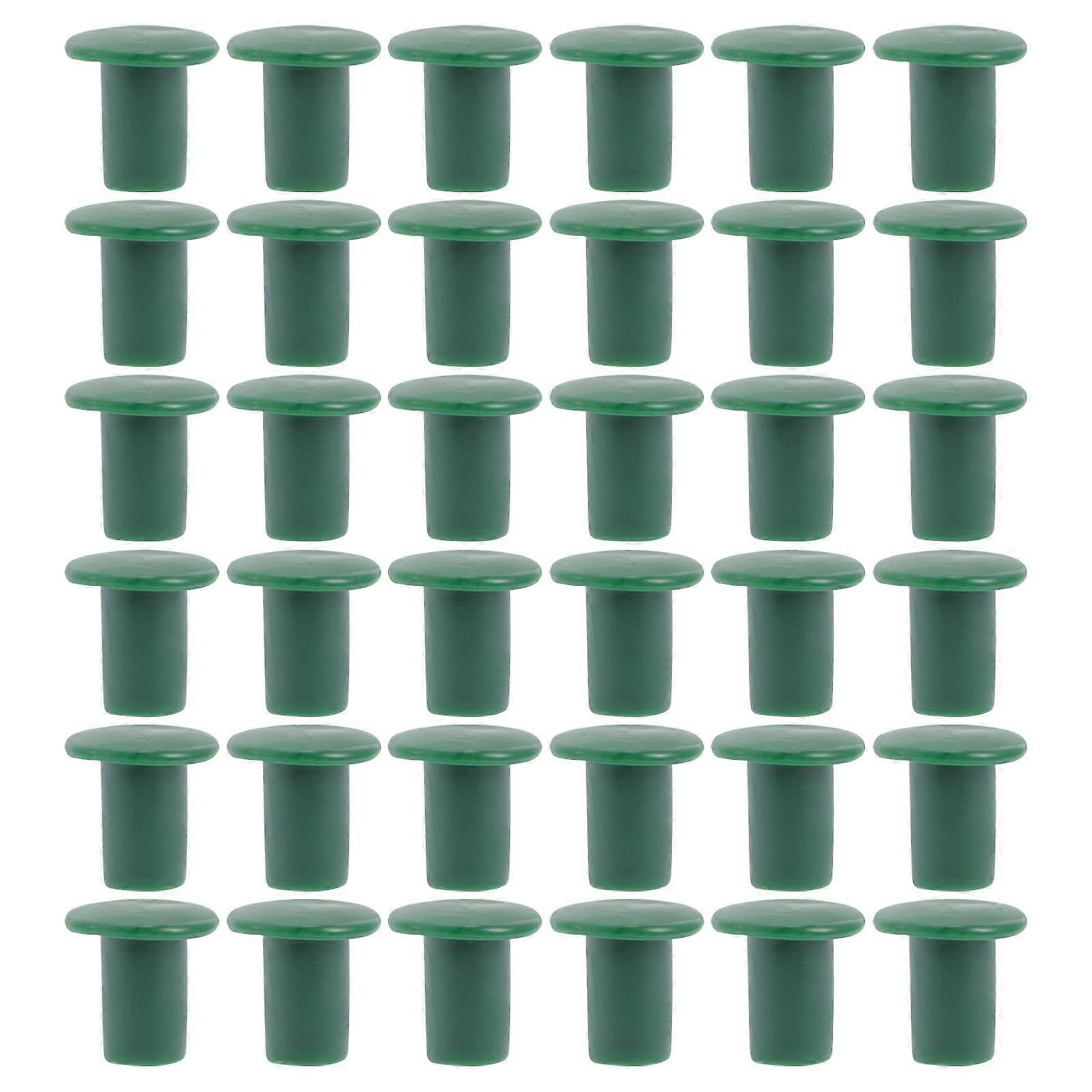 36Pcs Cane Topper Garden Cane Caps Bambu Plástico Cane Topper Protectors