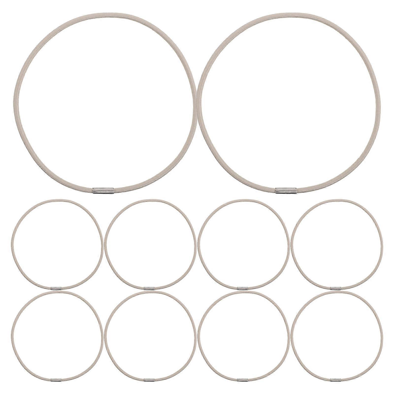 10pcs Universal Microphone Shock Mount Rubber Rings Anti Vibration Suspension Clips Replacement Elastic Bands for Condenser Mics 11.5cm