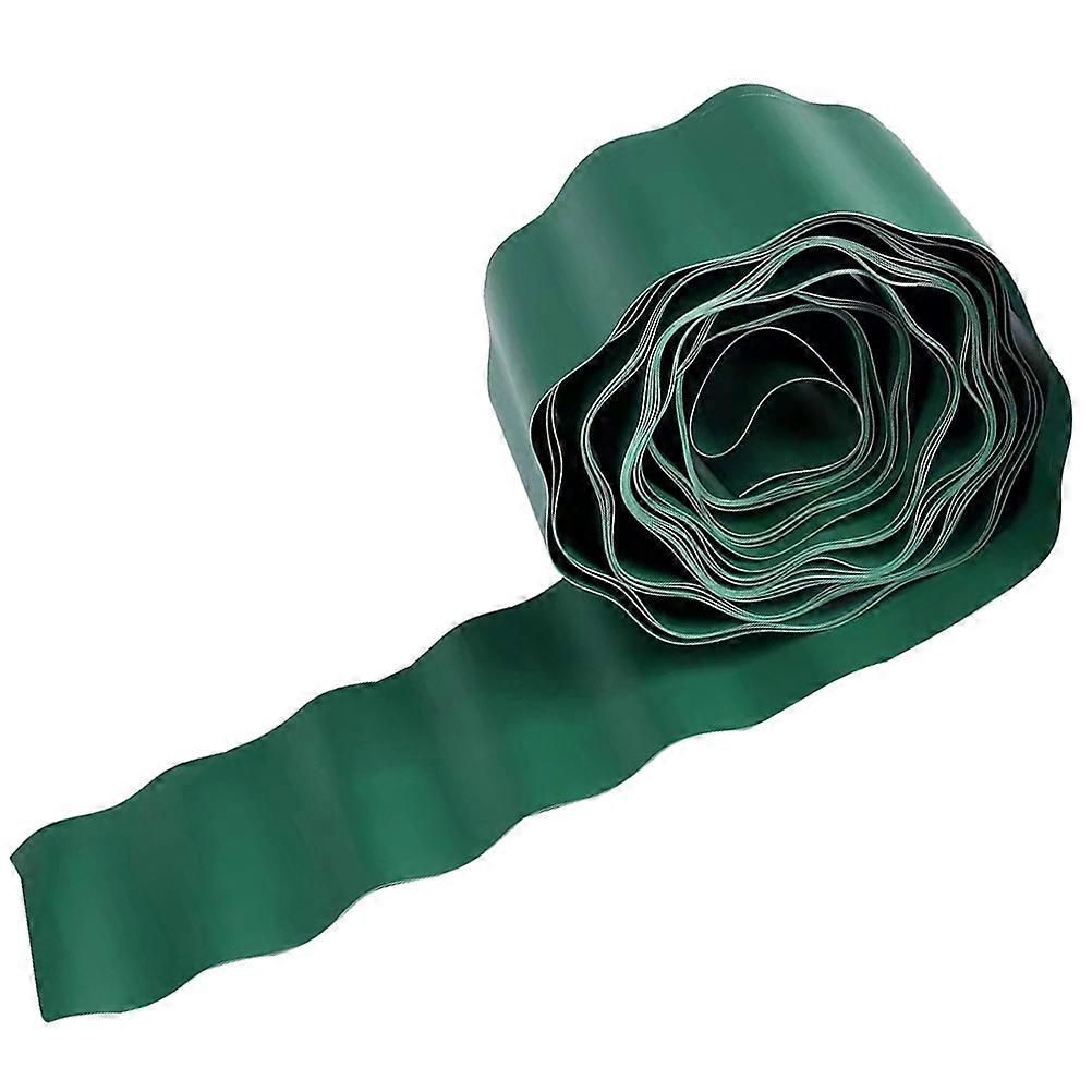 Landscape Edging Borders Plastic Fence For Garden Yard Decorative Partition 900x15cm Green Durable PP Material 1 Set