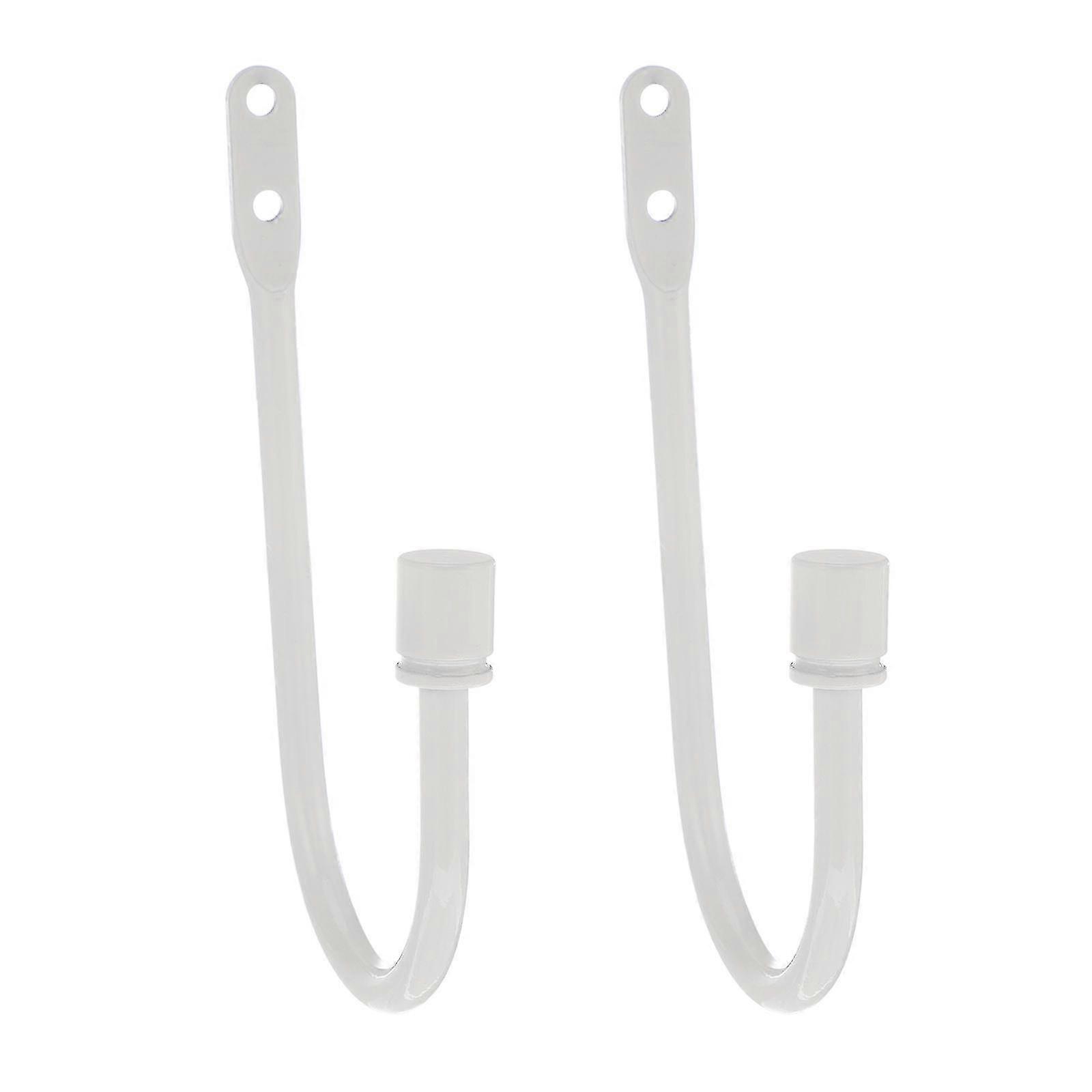 1 Pair Curtain Hold Backs U-Shaped Curtain Hooks Wall Mounted Drapery Tiebacks