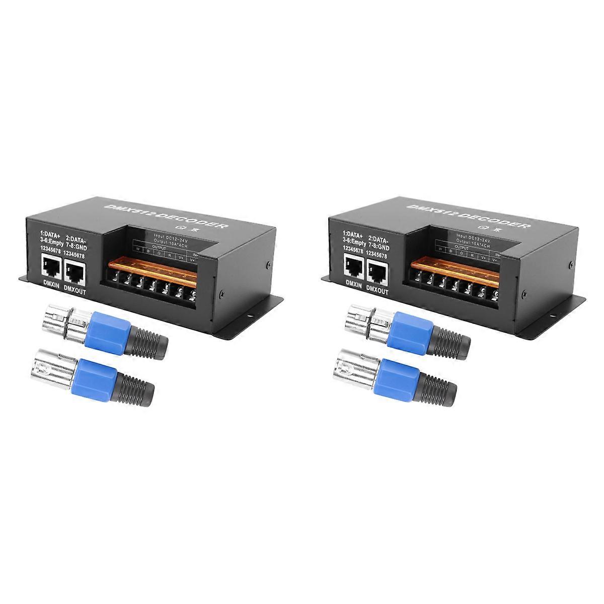 4 Channel Decoder PWM LED Strip Light Controller Input 12V-24V DC