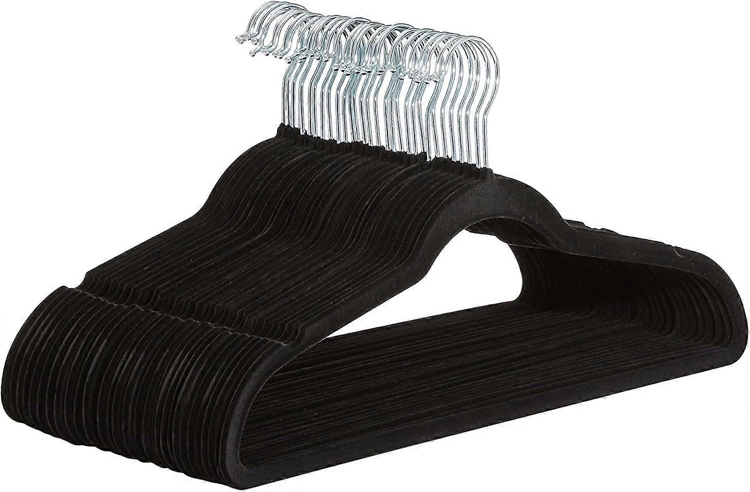 30 Pack Velvet Suit Hangers Black (AAA)