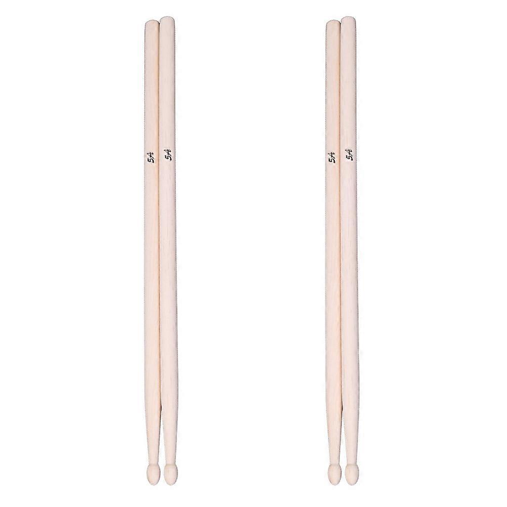 Drumsticks for Drummer 2 Pairs Wood Drum Sticks 5A for Professional Drummers Fast Response Beige 41x1.4cm