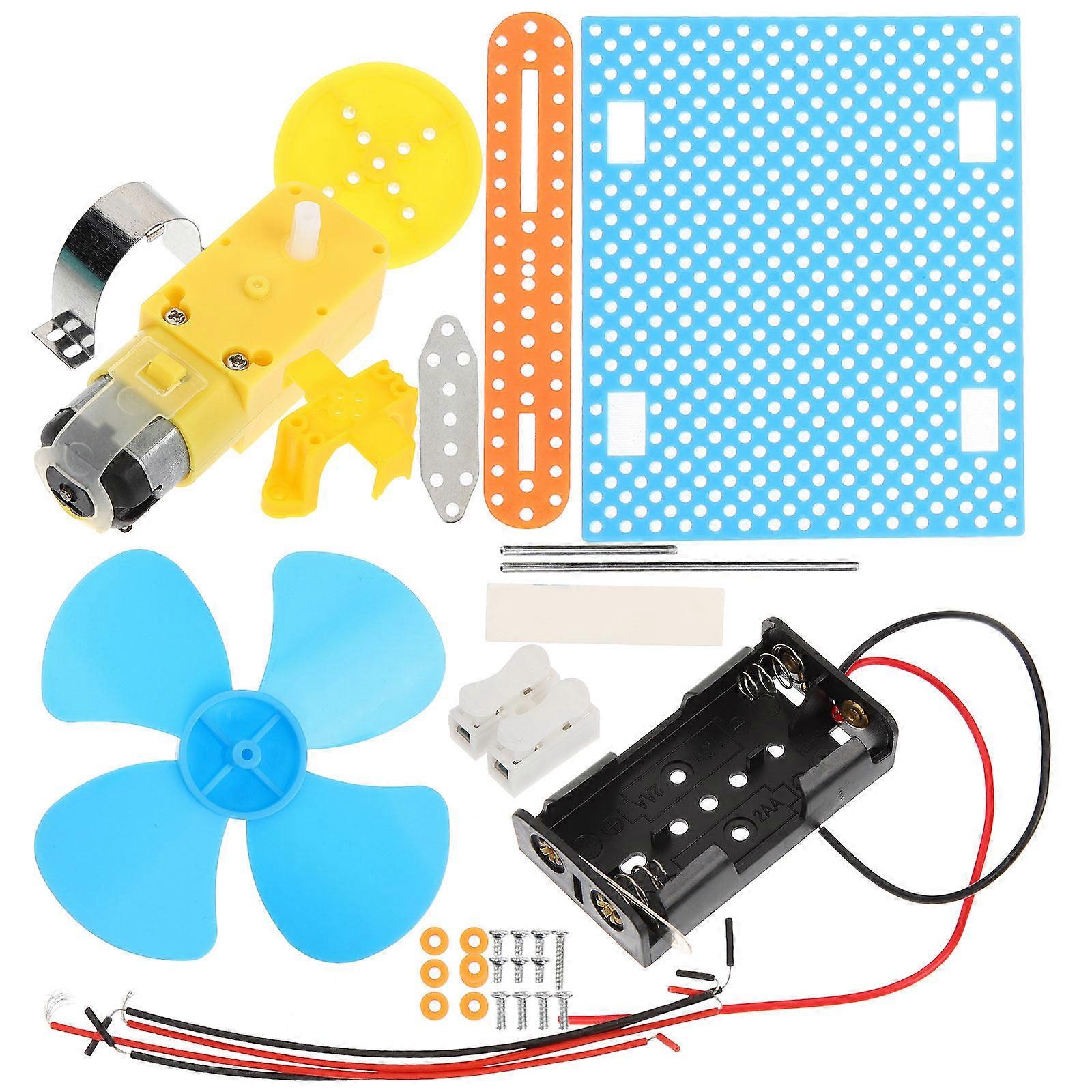 Scientific Experiment Fan Set Educational Project Toy Classroom Activity Plastic 4.3×3.9×3.0in 1 Set