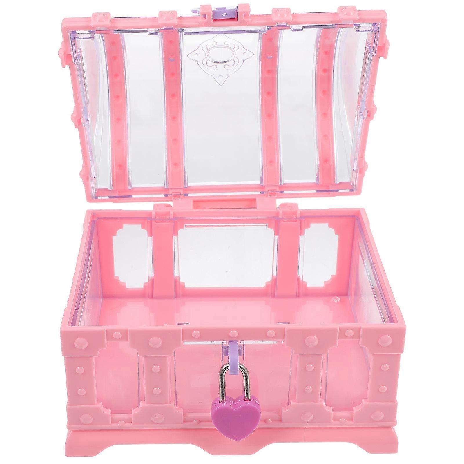 Portable Makeup Box with Lock, Diamond Crystal Storage Case for Jewelry Organizer – Space Saving Design, Durable & Safe Materials for Earrings,