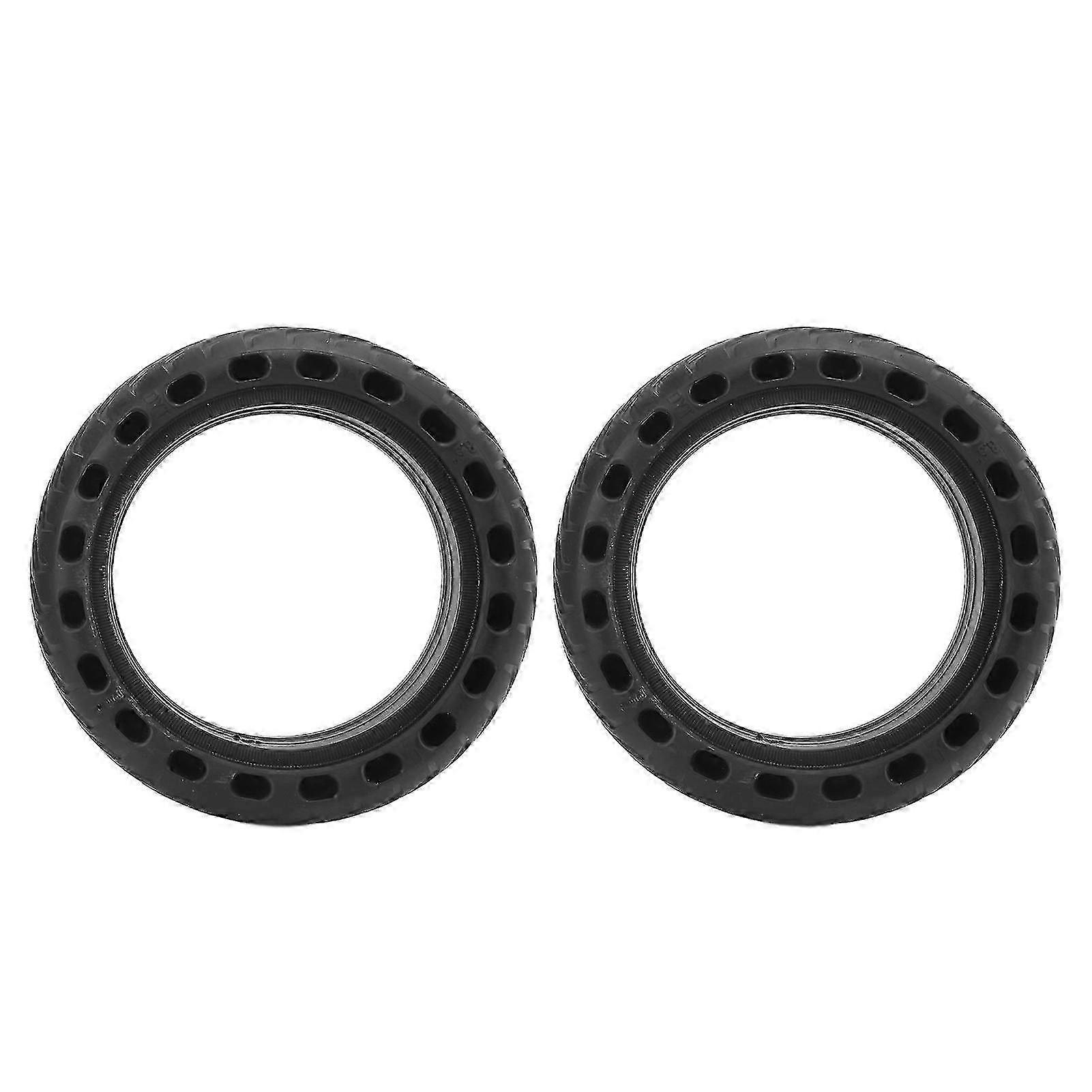 2pcs Solid Tire 8.5x2in Rubber Front and Rear Replacement for Electric Scooters Compatible with Certain Popular Brands