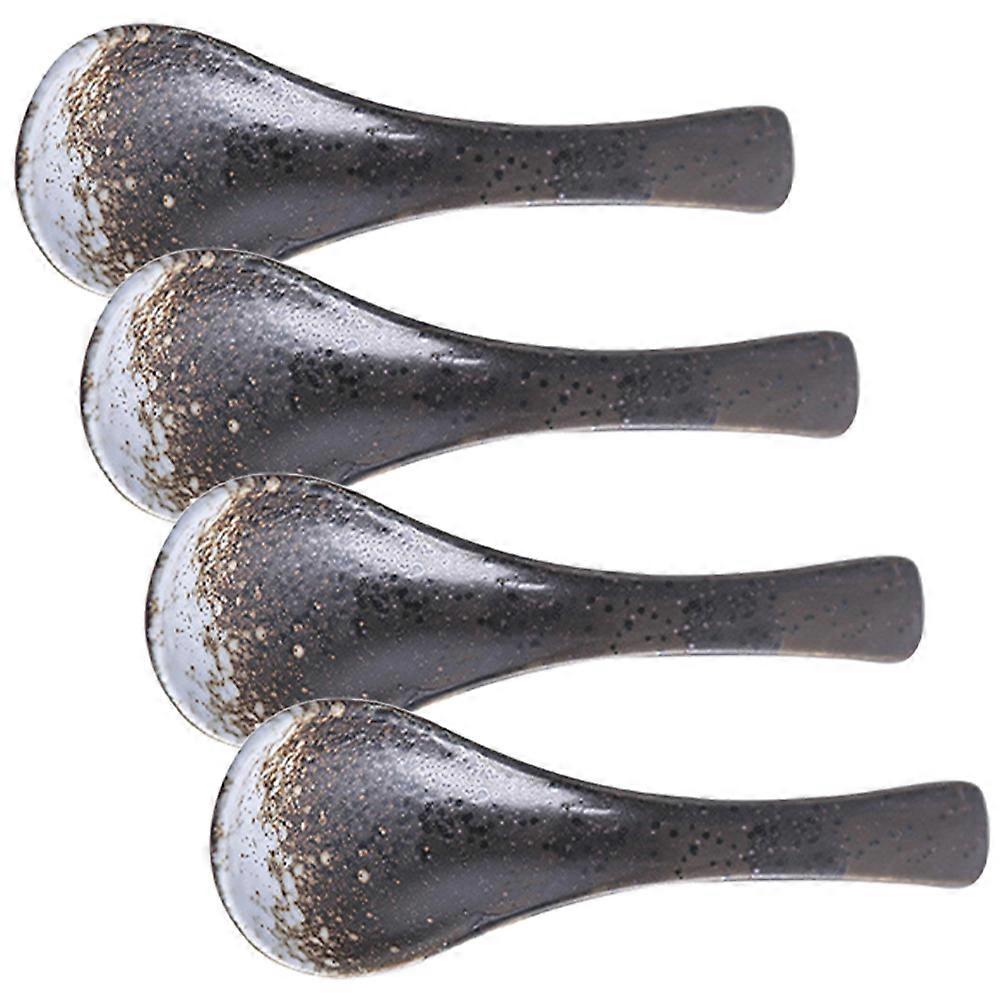 Serving Spoon For Honey And Soup 4Pcs Food-Grade Ceramic