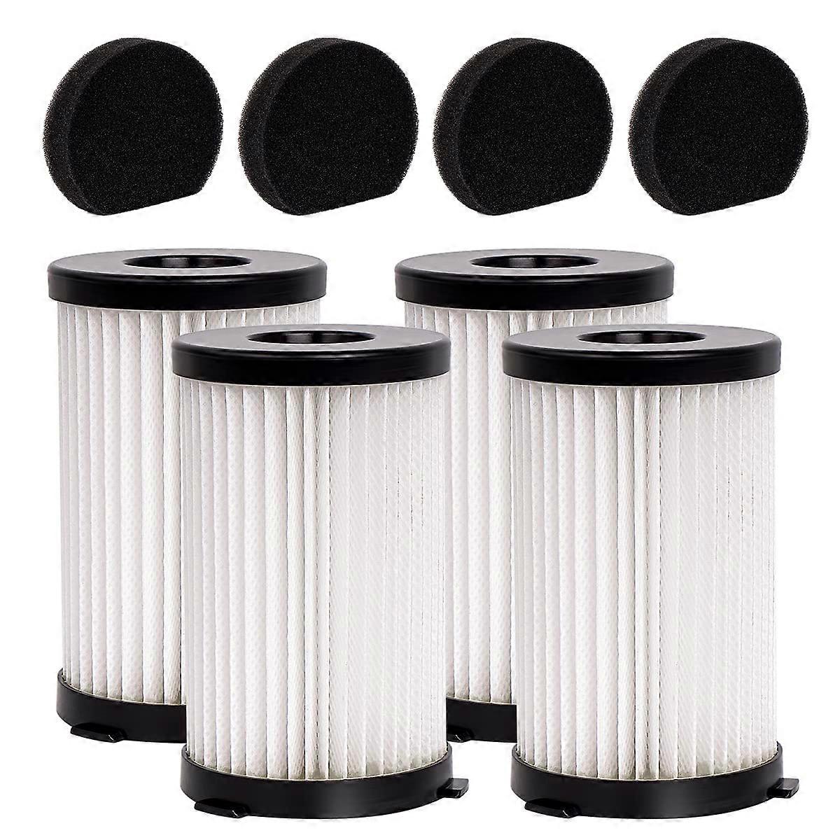 HEPA Filter and Sponge Set for MooSoo D600/D601, iwoly V600, Ariete Handy Force 2759/2761, Conga Thunderbrush 520/550/560