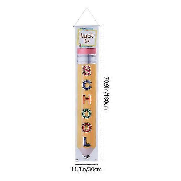 1 Pair Back To School Hanging Fabric Banners Welcome Sign