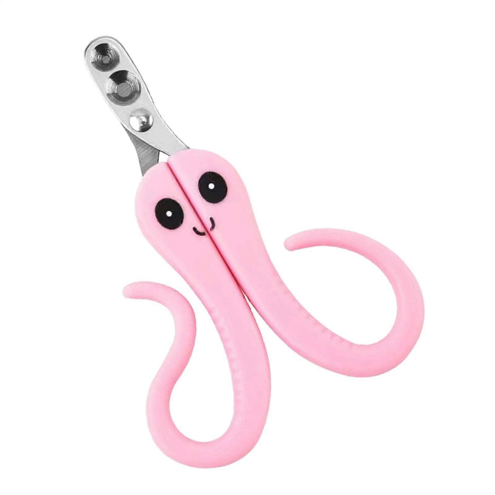 Cat Nail Cutter, Trimmer, Clipper Portable Scissors for Pets (Pink)