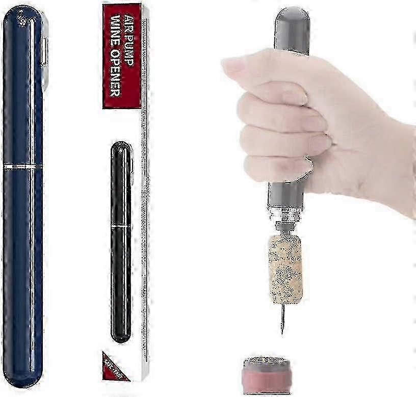 2-in-1 Air Pressure Wine Opener Easy-open Air Pump for Travel Wine Corkscrew Handheld Cork Remover Suitable for Certain Brands