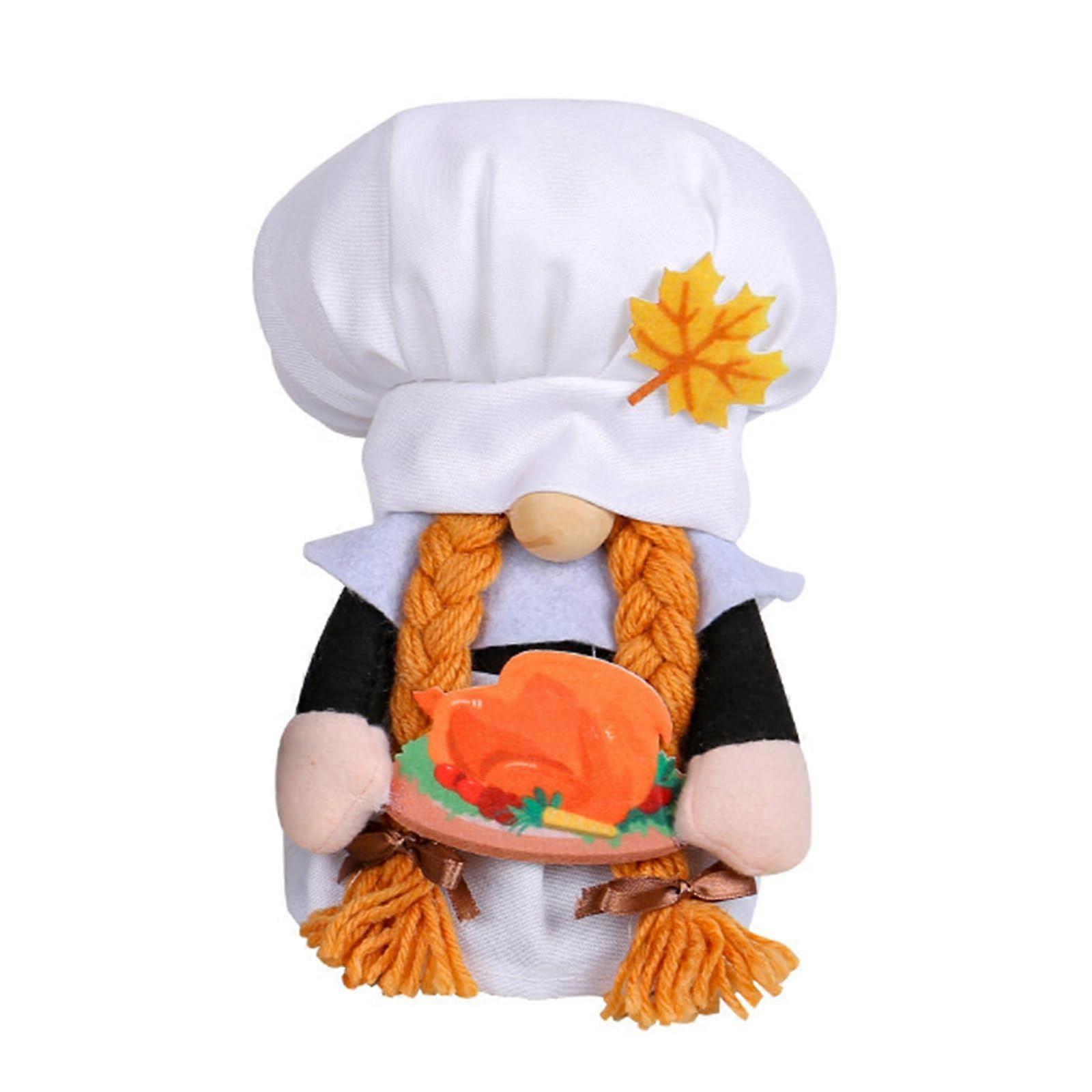 Thanksgiving Decoration Forests Man With Faced Dolls Ornaments Holiday Party Festival Year Gift'