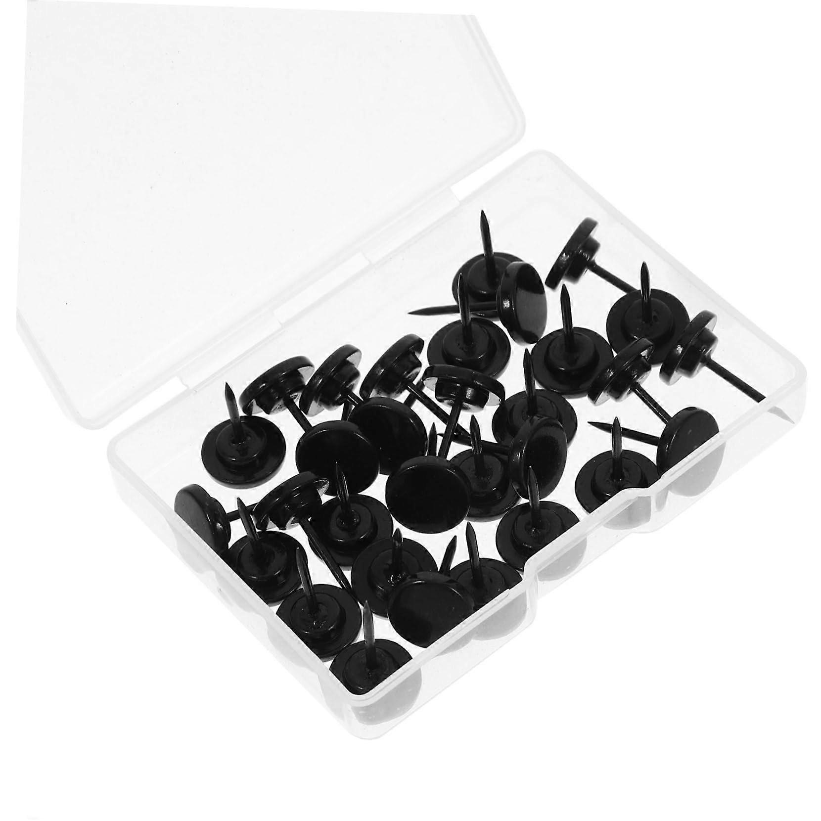 30 Decorative Push Pins Metal Thumbtacks 30mm for Cork Boards and DIY Projects Easy to Use for Office and Home