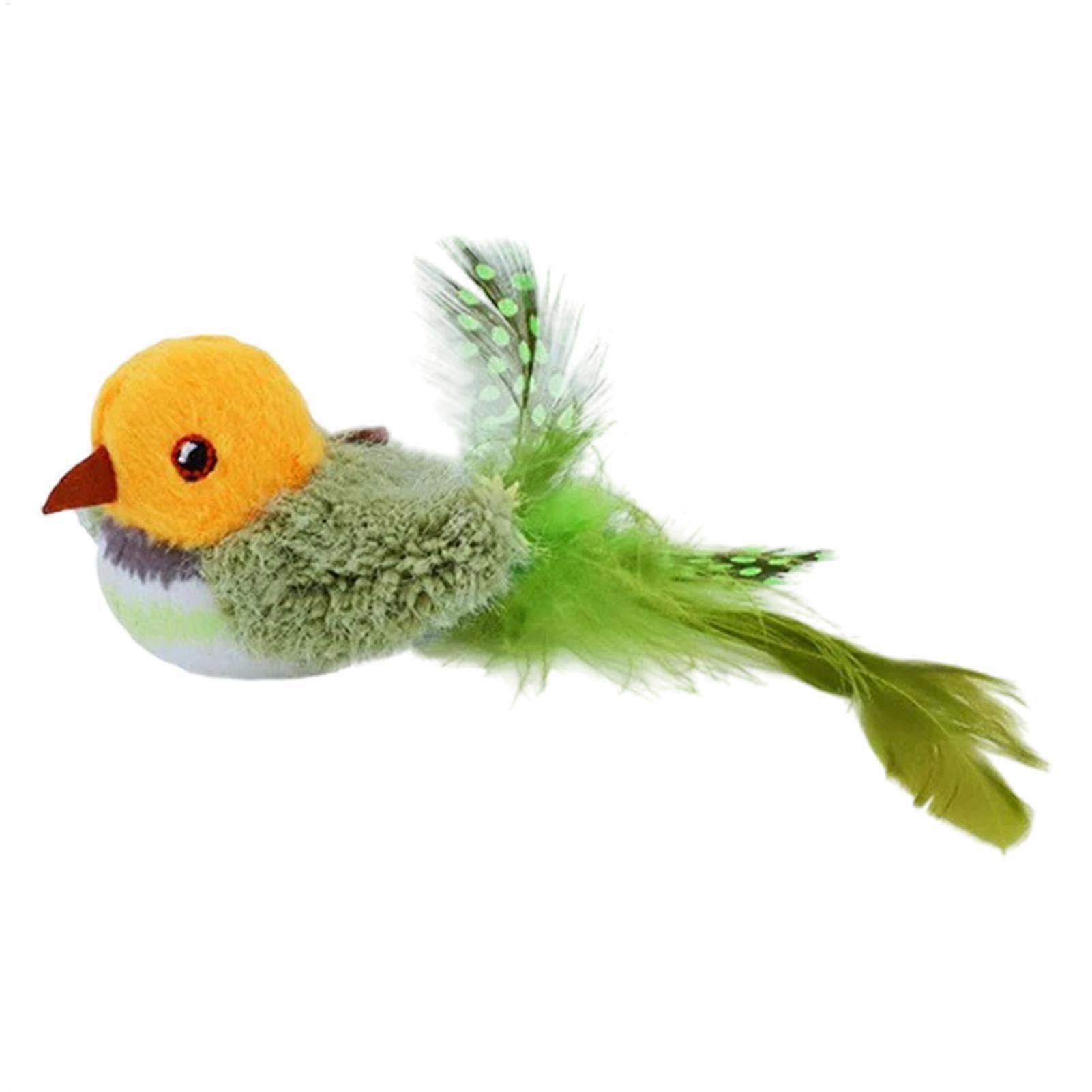 Interactive Cat Toy with Flapping Bird Simulation, Washable and Removable Realistic Flying Bird, Engaging Chirping Sound