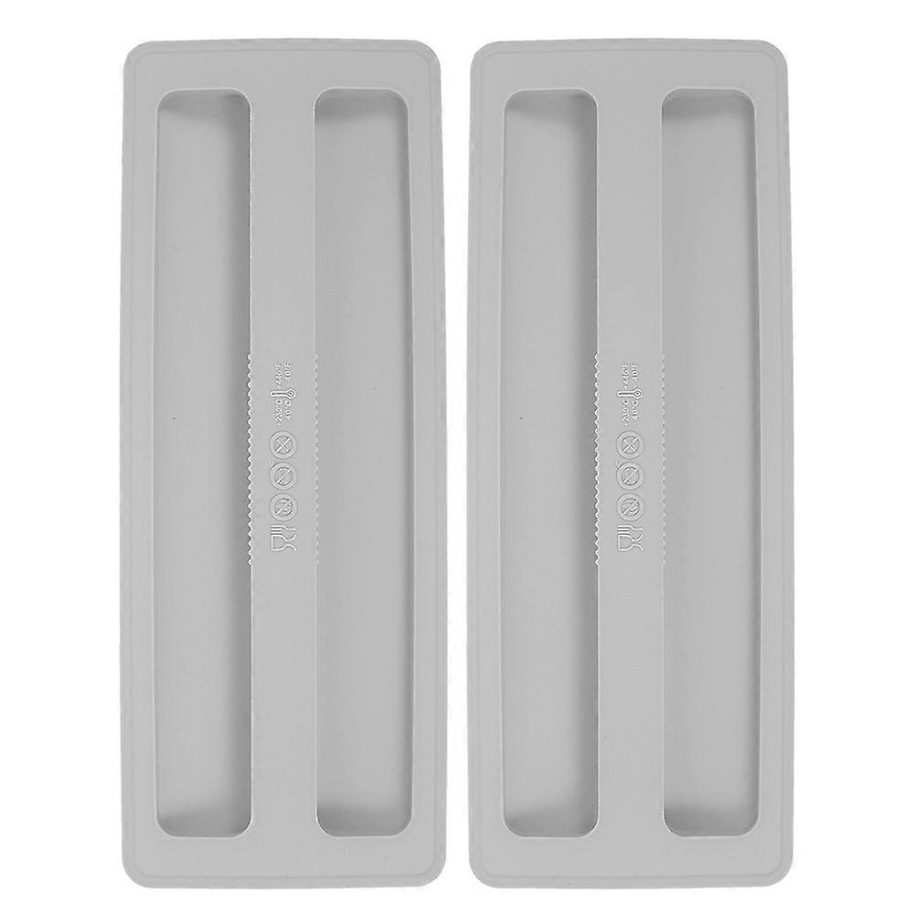 Toaster Oven Cover Silicone Toaster Lid Cover For Daily Use Grey 27.40X10.40X1.30CM 2Pcs