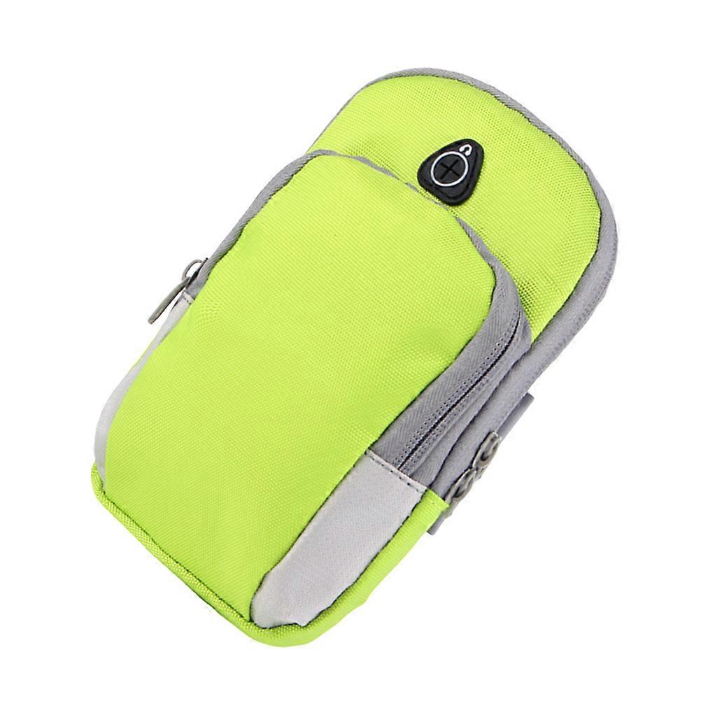 Outdoor Sports Armband Phone Bag Square Shape Nylon Material For Athletes Jogging Reflective Stripes Sweat Absorbing 1PC