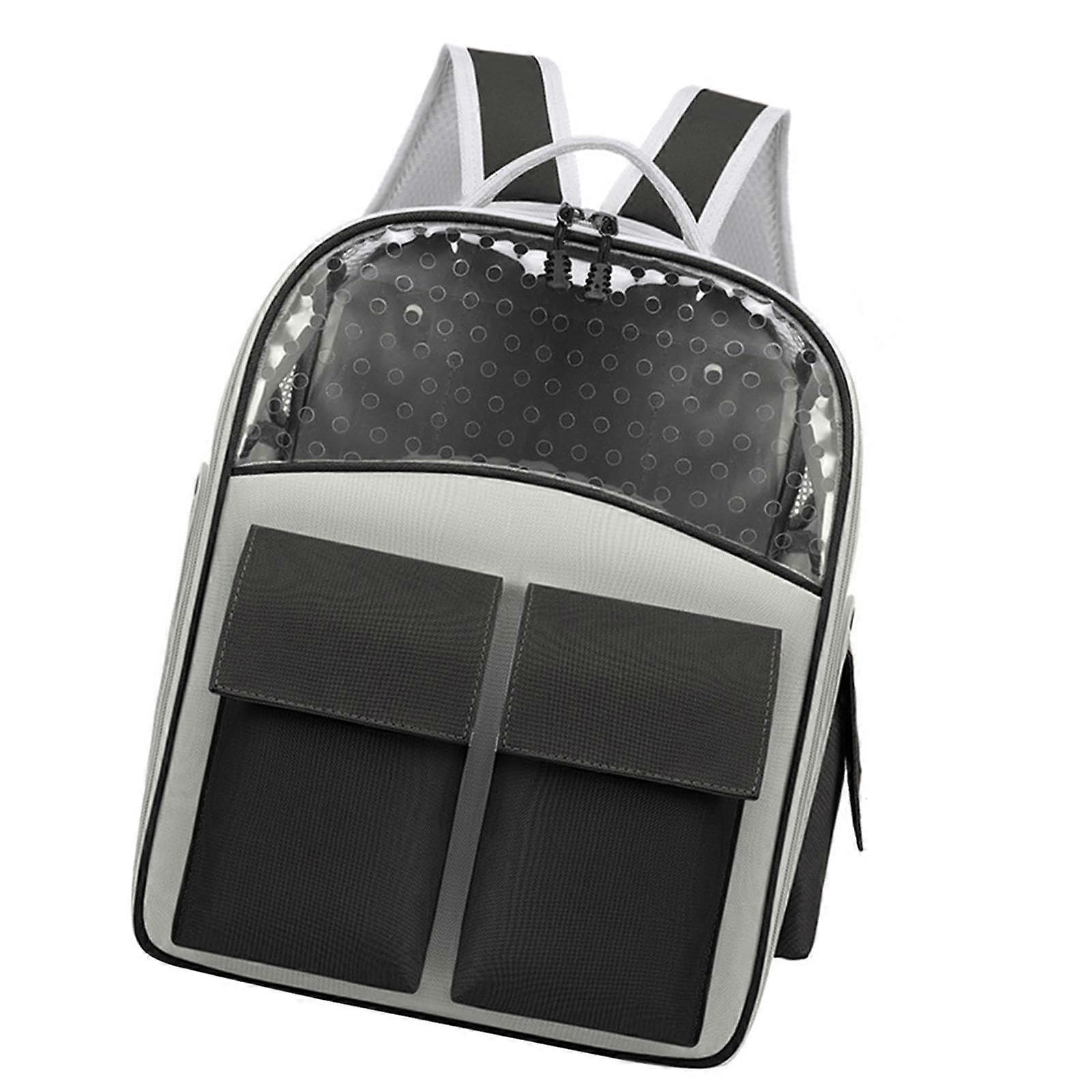 Cat carrier backpack for easy travel with your feline companion, black