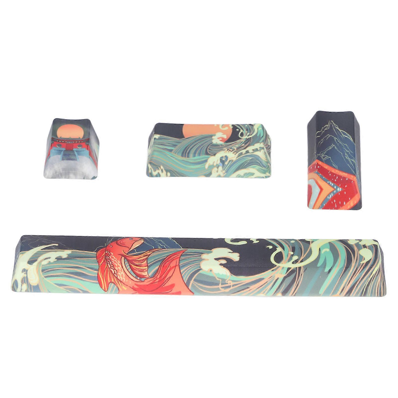 Custom Keycap PBT Game Style Bright Colors Wearable Replacement Parts for DIY Mechanical Keyboards