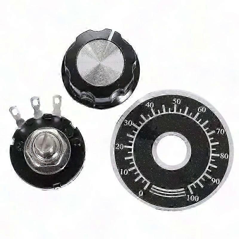 Rotary Taper Carbon Potentiometer RV24YN 20S B502 5K Ohm with Knob
