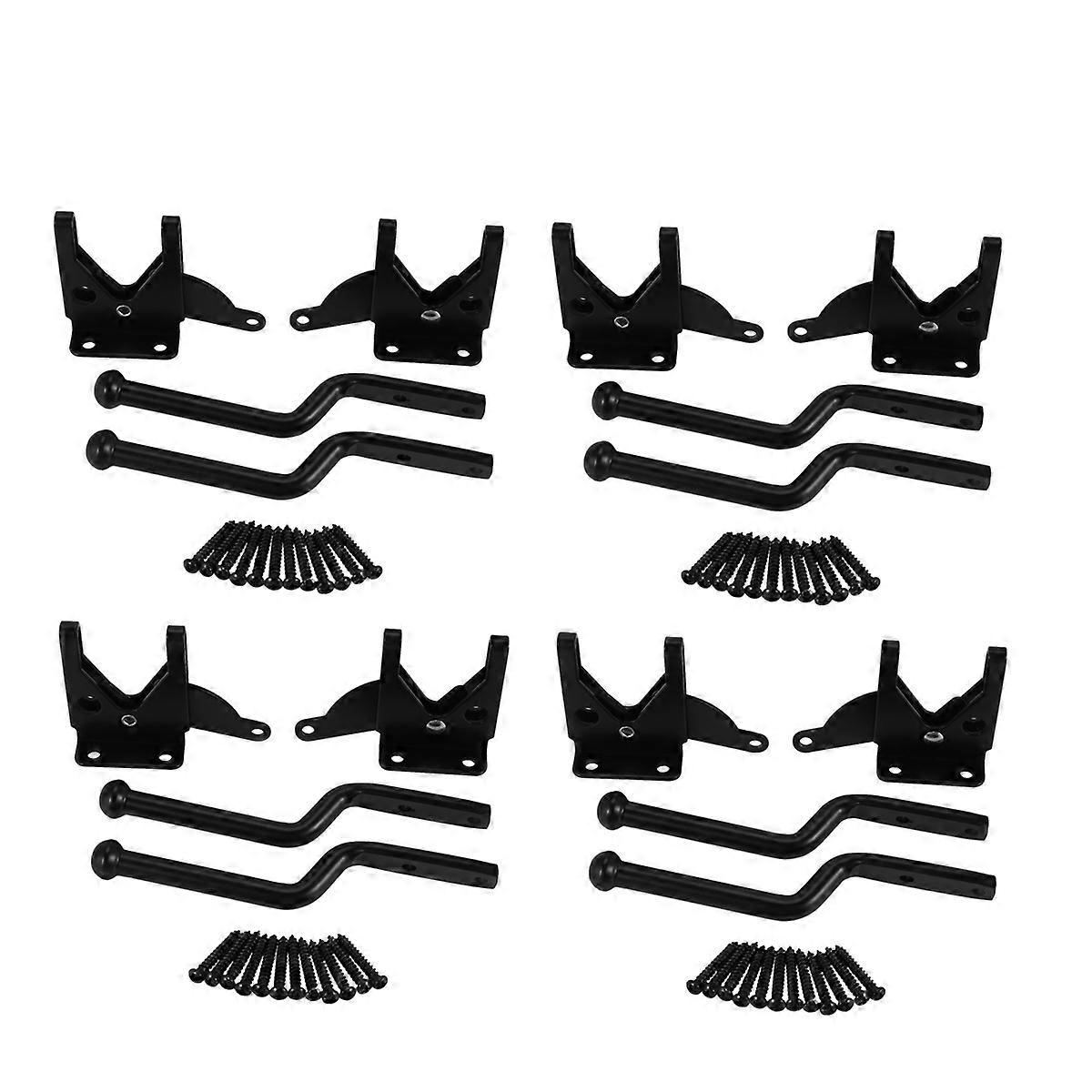 2Pcs Self Locking Gate Latch Automatic Heavy force Lever Fence Gate